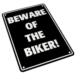 Bike-It Parking SIgn Beware Of The Biker! | Zwart