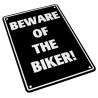 Bike-It Parking SIgn Beware Of The Biker! | Zwart