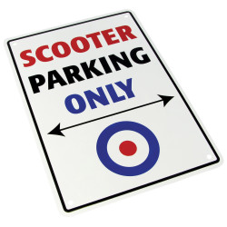 Bike-It Parking SIgn Scooter Parking Only | Wit