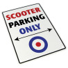 Bike-It Parking SIgn Scooter Parking Only | Wit