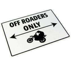 Bike-It Parking SIgn Off-Roaders Only | Wit