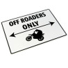 Bike-It Parking SIgn Off-Roaders Only | Wit