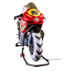 Biketek Motorbanden Warmers 200 Achterzijde | Zilver