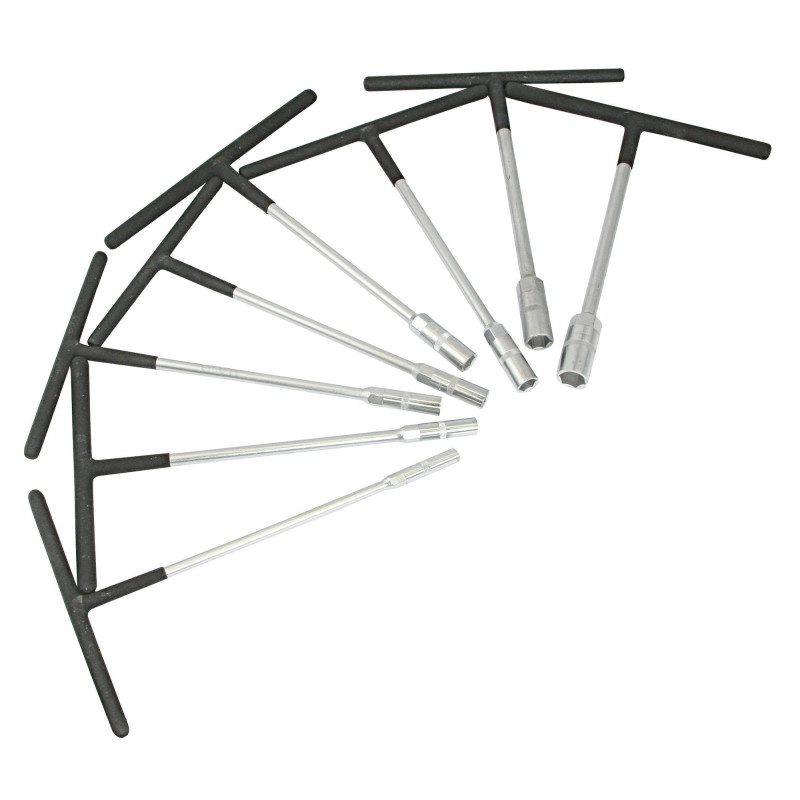 Bike-It T-Sleutels met rubber handvat 8 stuks