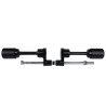 Biketek Crash Pads STP Kit | Zwart | Kawasaki ZX250R Ninja