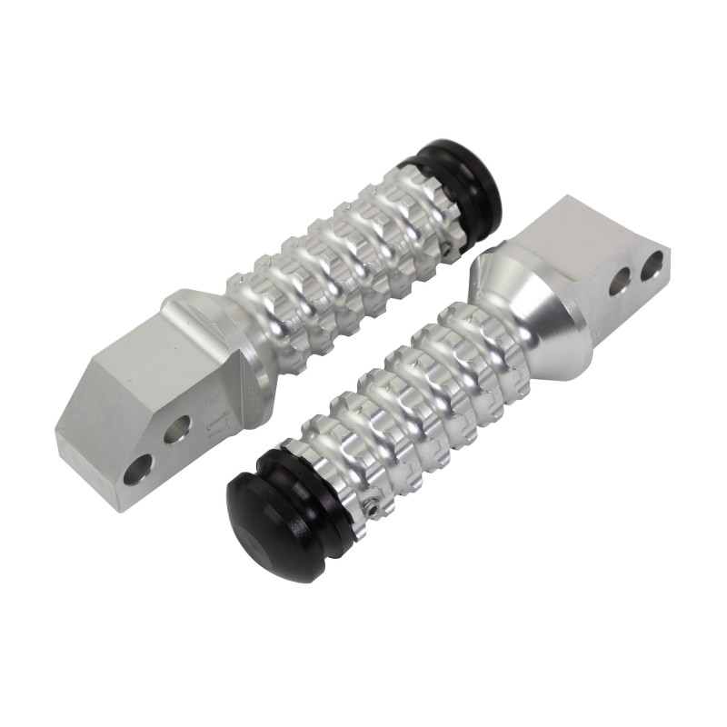 Biketek Voetsteunen + Slider Passagier HD11R | Zilver | Honda CB/CBR/VTR
