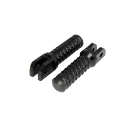 Biketek Voetsteunen + Slider Voorzijde/Passagier SU11F | Zwart | Suzuki GSX/GSX-R/SV/TL & Yamaha YFM