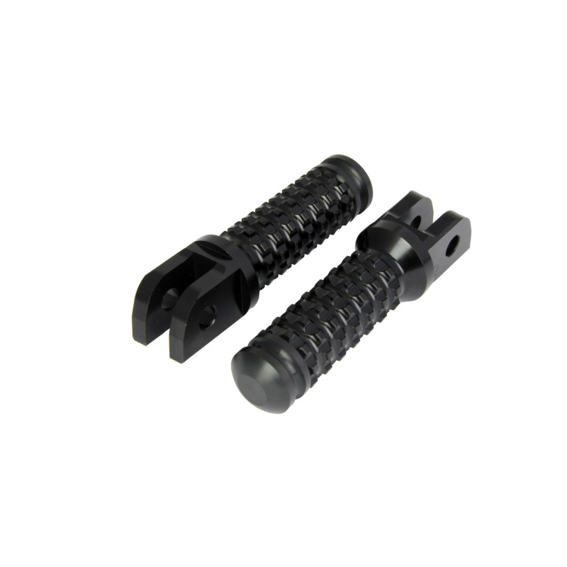 Biketek Voetsteunen + Slider Voorzijde/Passagier SU11F | Zwart | Suzuki GSX/GSX-R/SV/TL & Yamaha YFM