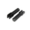 Biketek Voetsteunen + Slider Voorzijde/Passagier SU11F | Zwart | Suzuki GSX/GSX-R/SV/TL & Yamaha YFM