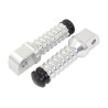 Biketek Voetsteunen + Slider Passagier YA12R | Zilver | Yamaha FZ/YZF