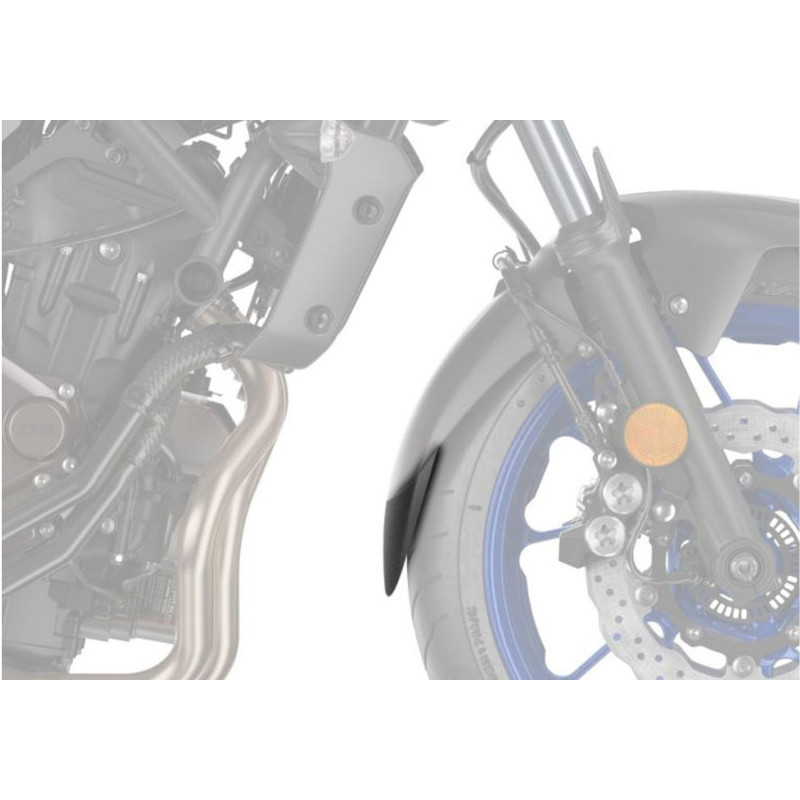 Bodystyle Spatbordverlenger Voorzijde | Mat zwart | Yamaha MT-07 & Tracer 7
