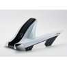 Bodystyle Hugger Achterzijde | Zwart/Wit | Kawasaki Z800(+E)