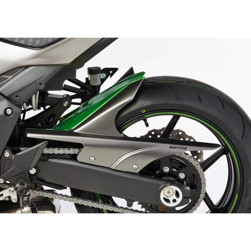 Bodystyle Hugger Achterzijde | Grijs/Zwart/Groen | Kawasaki Z1000 R Edition
