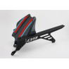 Bodystyle Hugger Achterzijde + Kettingbeschermer (alu) | Grijs/Rood | Yamaha MT-09/SP