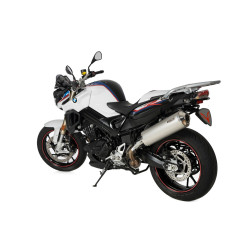 BOS Uitlaat Oval 120 | Zilver | BMW F800GT/F800R