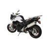 BOS Uitlaat Oval 120 | Zilver | BMW F800GT/F800R