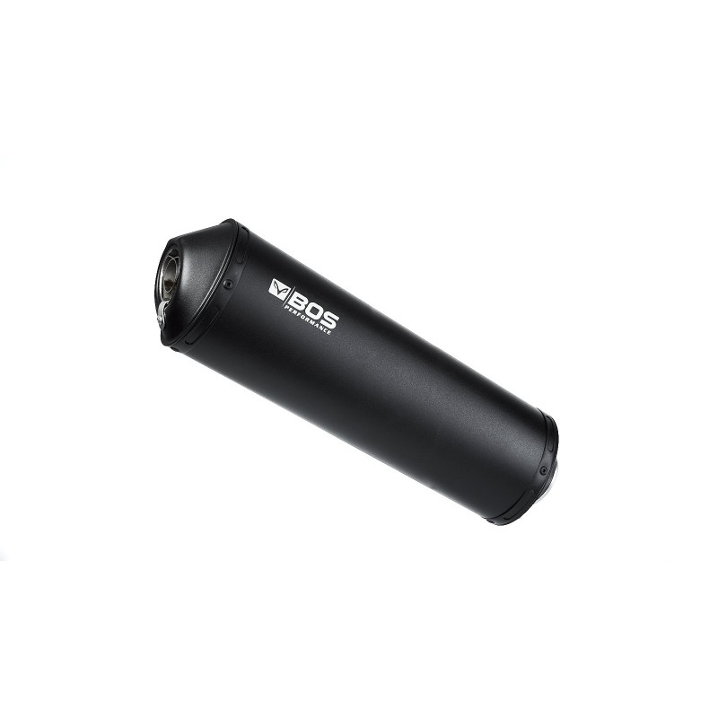 BOS Uitlaat Oval 120 Black Edition | Zwart | Suzuki GSF/GSX