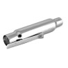 Bike-It Uitlaat Universeel Shorty 300mm | Chroom