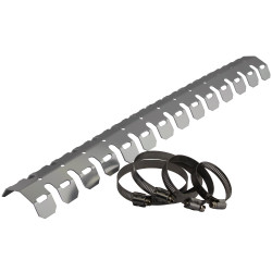 Bike-It Protectie schild Uitlaat 610mm | Zilver