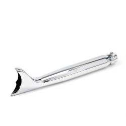 Bike-It Uitlaat Universeel Fishtail 560mm | Chroom