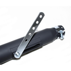 Bike-It Uitlaat Universeel Turn-Out 475mm | Zwart