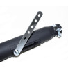 Bike-It Uitlaat Universeel Turn-Out 475mm | Zwart