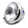 Bike-It Spotlight UK 35/35W 4,5" Bates Style | Chroom