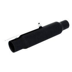 Bike-It Uitlaat Universeel Shorty 300mm | Zwart