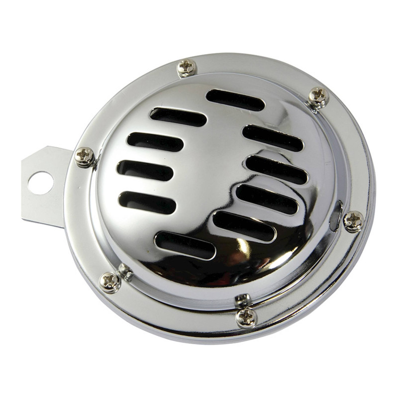 Bike-It Claxon 12V Slitted ø100mm | Chroom