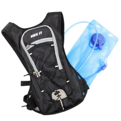 Bike-It Rugtas met Drinkflacon 2 liter | Zwart