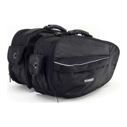 Biketek Zadeltassen Urbano 24-38 liter | Zwart
