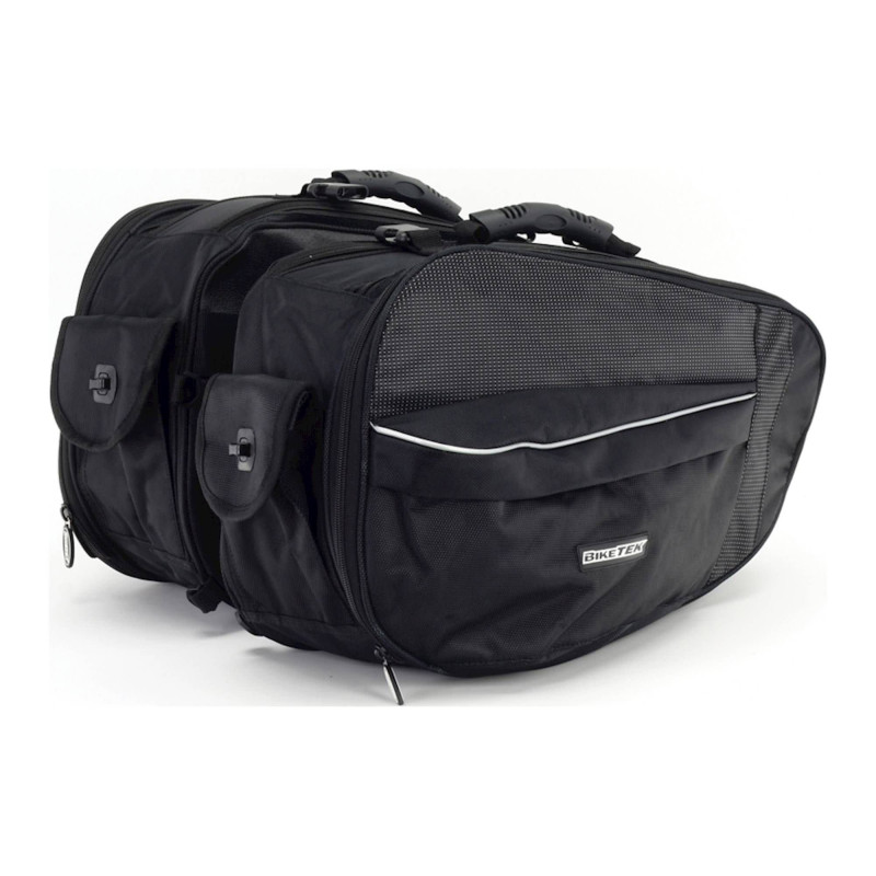 Biketek Zadeltassen Urbano 24-38 liter | Zwart