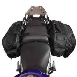 Biketek Zadeltassen Urbano 24-38 liter | Zwart