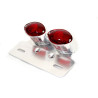 Bike-It Achterlicht Dubbel  + Kentekenhouder Ovaal | Rood/Zilver