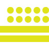 Bike-It Stickers Reflectie (24 delig) | Geel