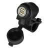 Bike-It USB Voeding Stuur Dubbel | Zwart