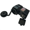 Bike-It Sigaretten Plug 12V Opbouw (2x USB) | Zwart