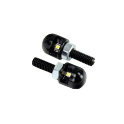 Bike-It Kentekenplaat Verlichting LED Bolts | Zwart