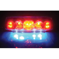 Bike-It Achterlicht LED Strike | Chroom/Transparant