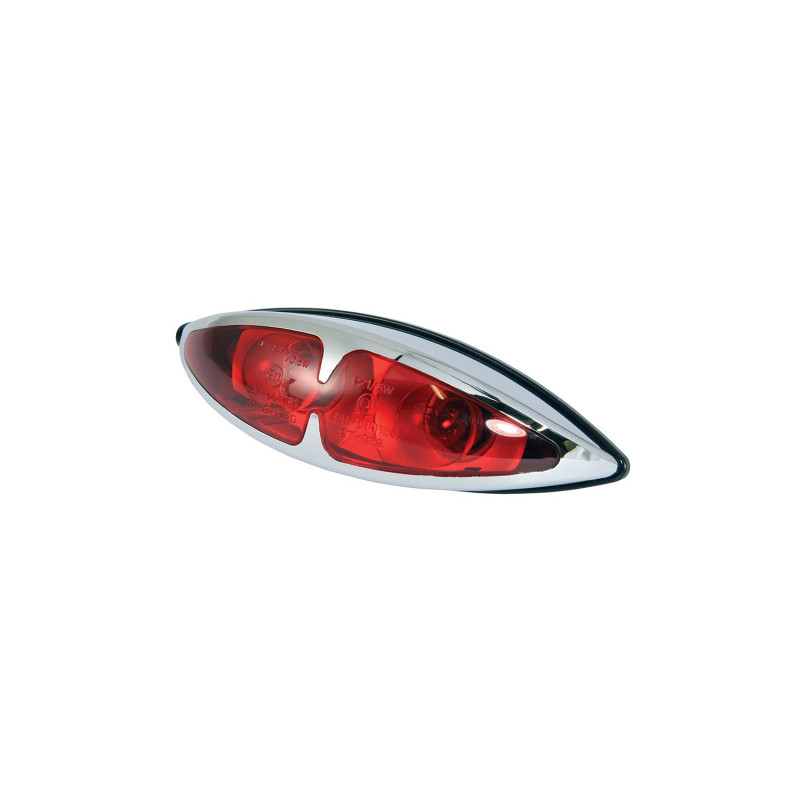 Bike-It Achterlicht Nessight | Zwart/Rood/Chroom