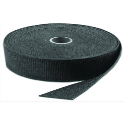 Bike-It Uitlaatband 15 meter | Zwart