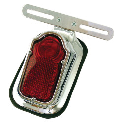 Bike-It Achterlicht Tombstone | Rood/Chroom