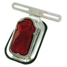Bike-It Achterlicht Tombstone | Rood/Chroom