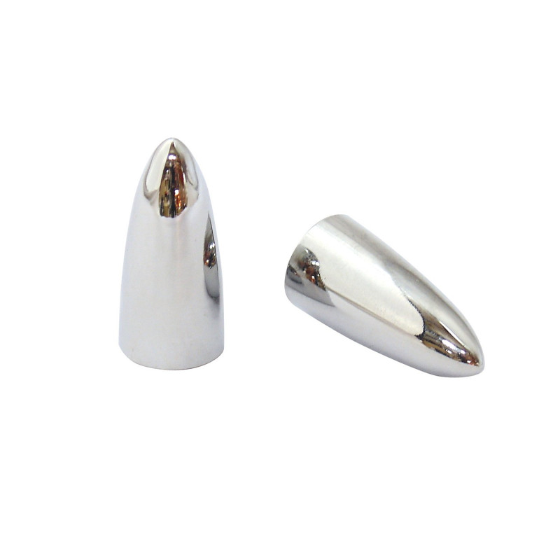 Bike-It Ventiel Doppen Bullet | Chroom