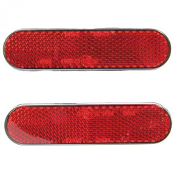 Bike-It Reflectors Ovaal 94mm Zelfklevend - Rood