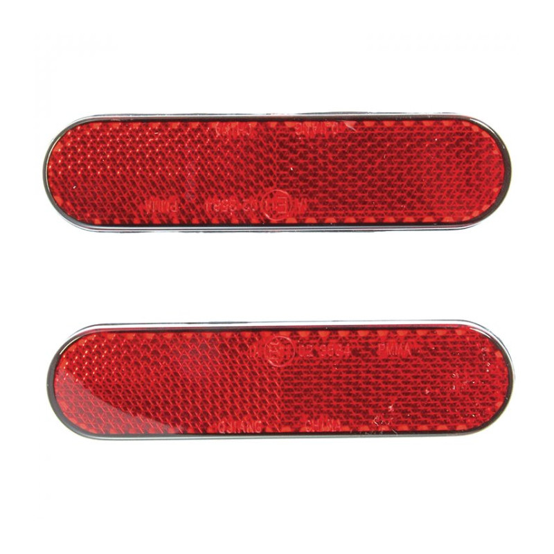 Bike-It Reflectors Ovaal 94mm Zelfklevend - Rood