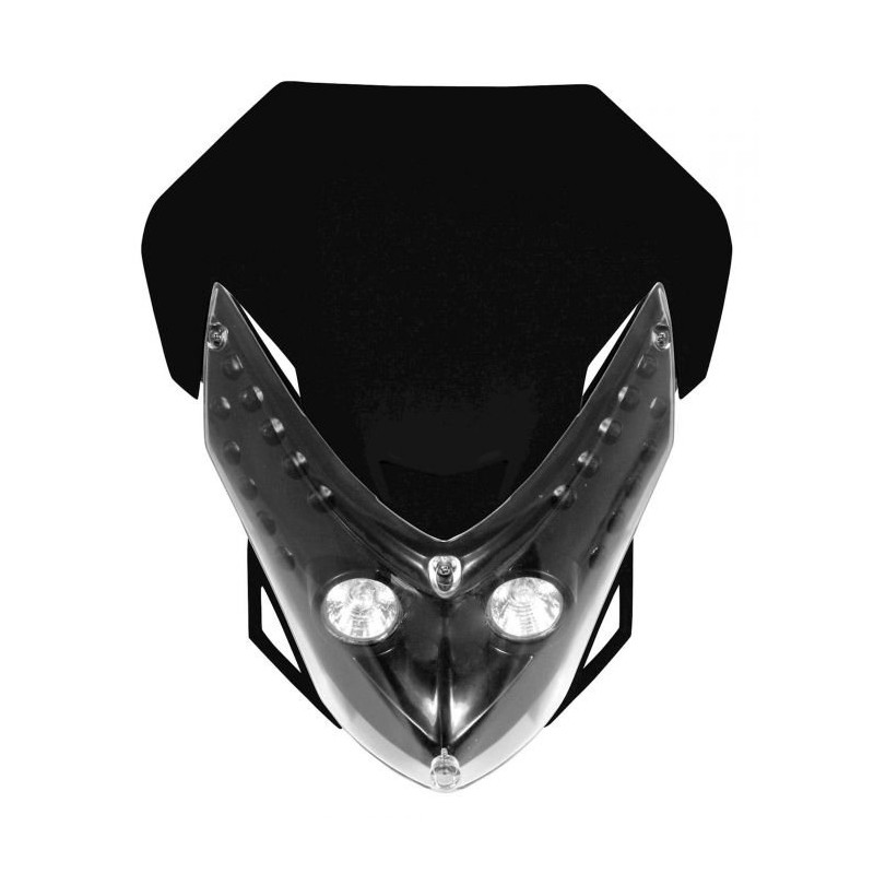 Bike-It Koplamp met Kuip Spectre - Zwart