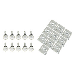 Bike-It Quick Release Sluiting Kuipdelen (10 stuks) - Zilver
