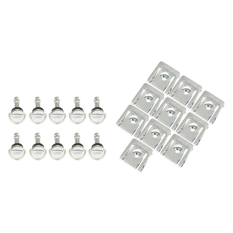 Bike-It Quick Release Sluiting Kuipdelen (10 stuks) - Zilver