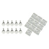 Bike-It Quick Release Sluiting Kuipdelen (10 stuks) - Zilver